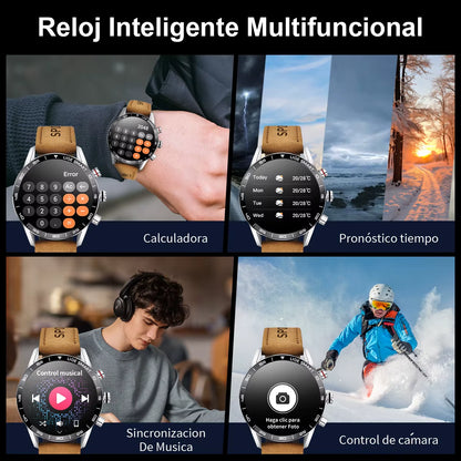 2025 New Rugged Military Sports Smart Watch Men 1.39” HD Screen Heart Rate Bluetooth Call Waterproof Outdoor Men Smartwatc