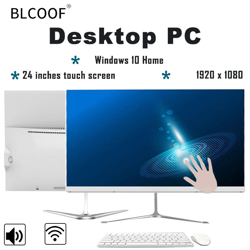 Touch Screen All-In-One Pc Intel Core I7-3770 24 Inch Monoblock PC RAM 8/16GB Gaming Pc Full Set All in One Desktop Computer