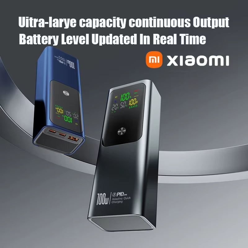 Xiaomi 50000Mah Portable Color Screen Power Bank Supports PD100W Bidirectional Fast Charging Suitable for Iphone Laptop Samsung