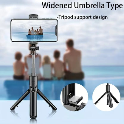 Portable Selfie Stick Tripod Foldable 360 ​​Degree Rotation with Bluetooth Selfie Stick Suitable for Smartphone Live Shooting