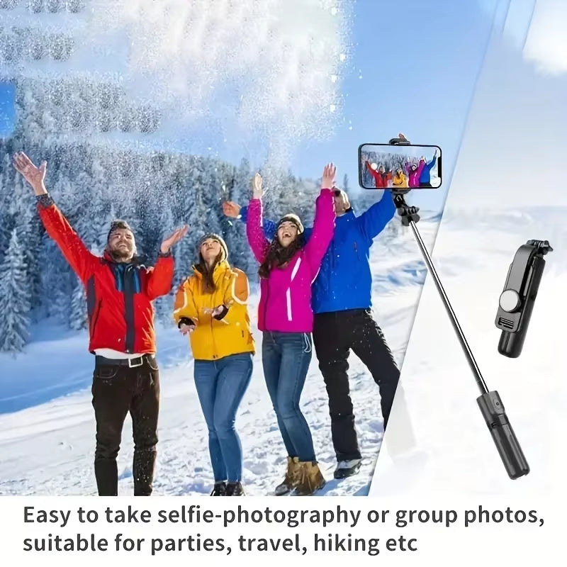 Portable Selfie Stick Tripod Foldable 360 ​​Degree Rotation with Bluetooth Selfie Stick Suitable for Smartphone Live Shooting