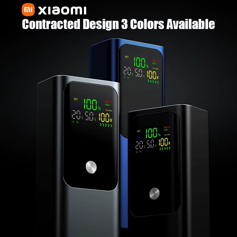 Xiaomi 50000Mah Portable Color Screen Power Bank Supports PD100W Bidirectional Fast Charging Suitable for Iphone Laptop Samsung