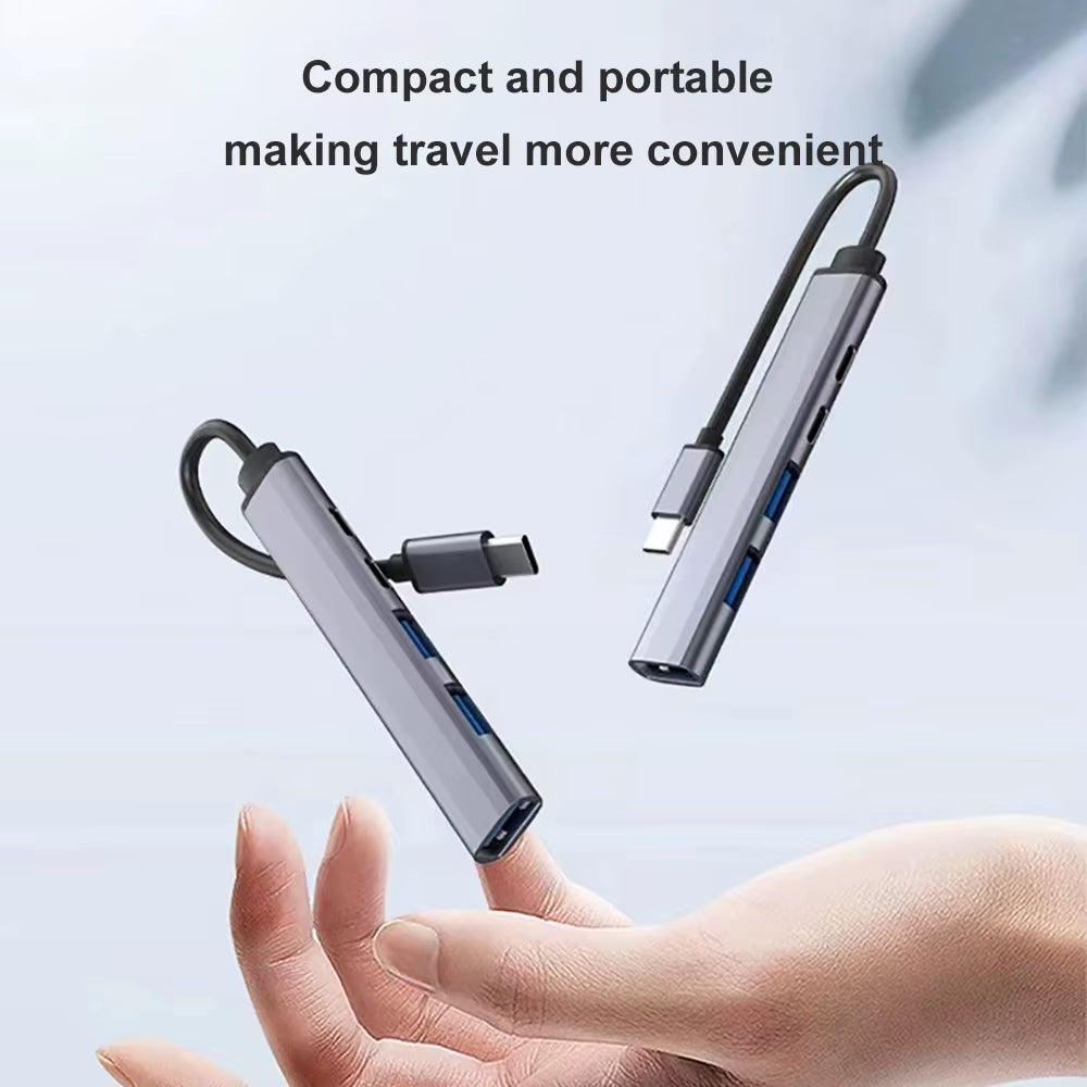 5-IN-2 USB C HUB Type C to USB 3.0 HUB PD 65W Multi USB Splitter Adapter OTG for Lenovo Macbook Pro Computer Accessories