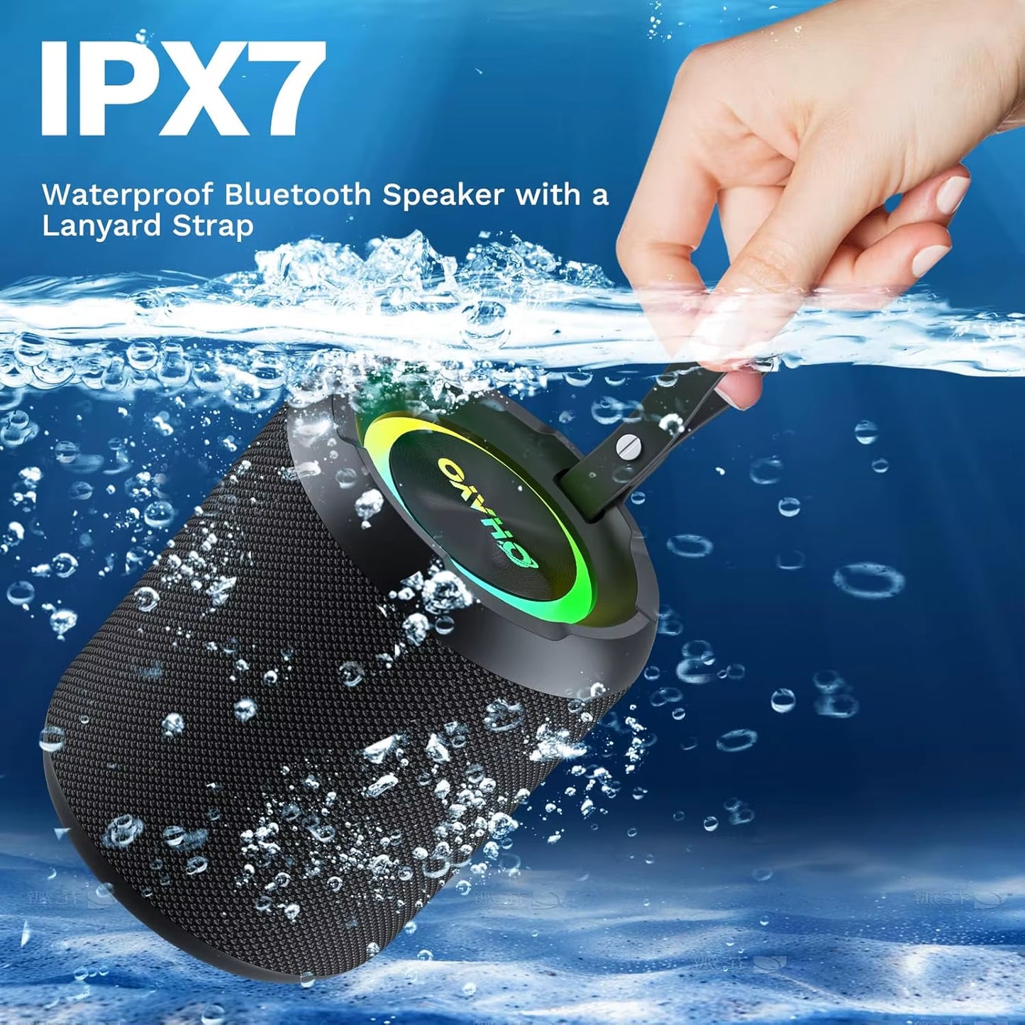 X3 Upgraded Bluetooth Speaker, Portable Bluetooth Speaker 40W, Deep Bass,True Wireless Stereo Pairing, IPX7 Waterproof,Mic