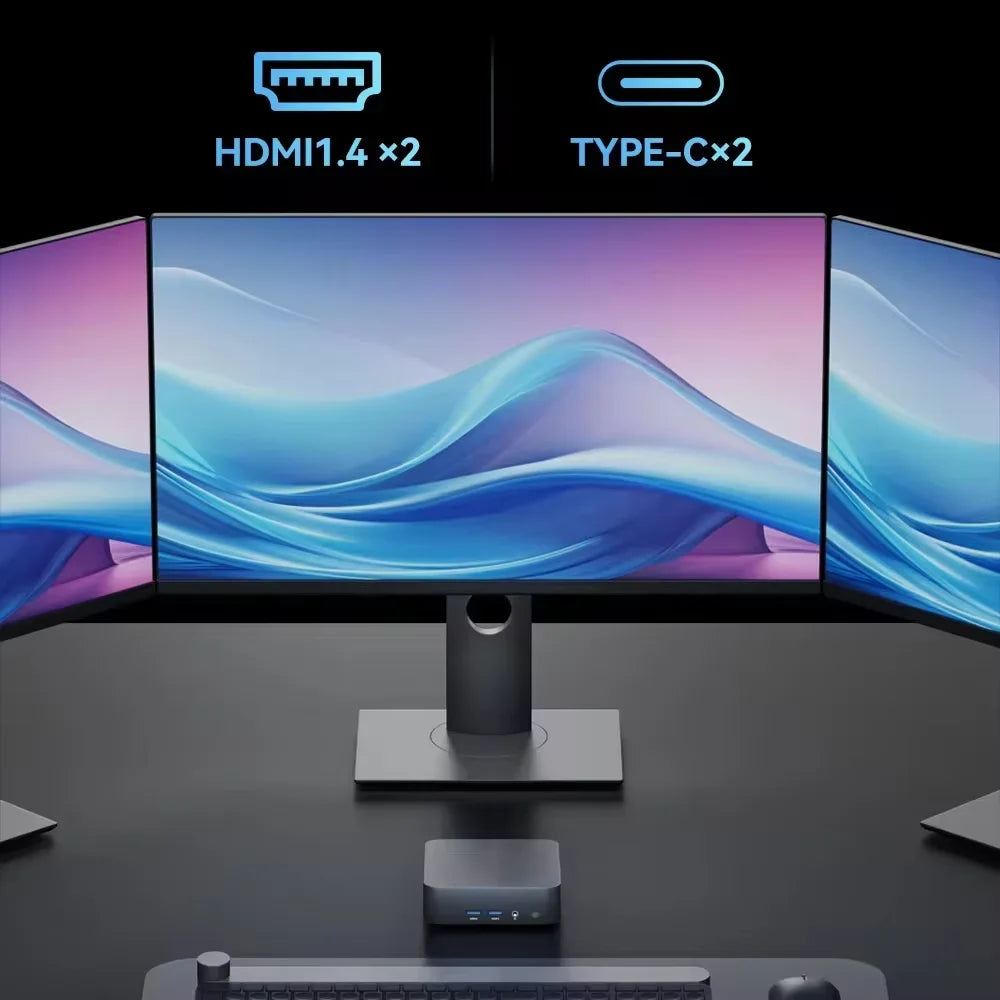 2025 Mini PC Core I9-8950Hk/I3-6100U Windows 11 Pro Desktop Pc Gaming Computer 16GB DDR4 1TB SSD Wifi6 BT5.2 4K Portable Pc