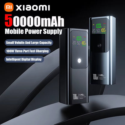 Xiaomi 50000Mah Portable Color Screen Power Bank Supports PD100W Bidirectional Fast Charging Suitable for Iphone Laptop Samsung